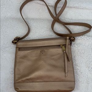 Gorgeous Rose Gold Fossil Crossbody Handbag